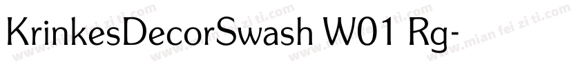KrinkesDecorSwash W01 Rg字体转换